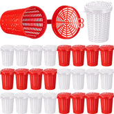Blushtier red and white fishing bait cage close-up