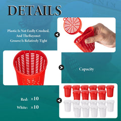 Plastic bait bucket for crawfish, minnows and shrimp