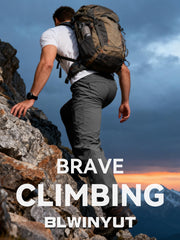 BLWINYUT men's hiking pants air vents close-up cools during hikes.