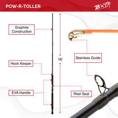 Pow-R-Troller Rod high-density graphite close-up