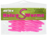 BNR Holey Worms Pink Pearl worm for steelhead fishing with lifelike action