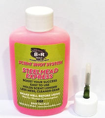 BNR SE Scent Shot Steelhead Express injects scent for enhanced steelhead attraction and extended release.