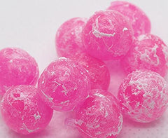 BNR SBMCR8 soft bead in mottled cerise, neutrally buoyant attractor for steelhead rigs