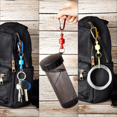 Packaging image showing five magnetic net release holders in different colors