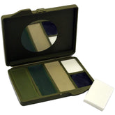 Bobbie Weiner camouflage face paint in black with non-glare finish for outdoor use.