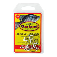 Bobby Garland Brush Off Jig Head Mo Glo Ghost bait keeper secures soft plastics.