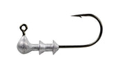 Bobby Garland Crappie Pro Jig Heads unpainted 1/32 oz for glue-free bait attachment.