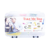 Bobby Garland Take Me Too kit contents for a complete beginner-friendly fishing day.