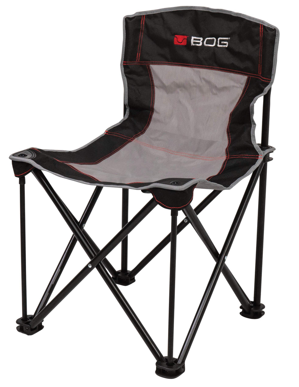 BOG 4 On The Floor Ground Blind Chair in assembled setup with quiet deployment for hunts.
