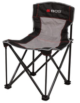 BOG 4 On The Floor Ground Blind Chair in assembled setup with quiet deployment for hunts.