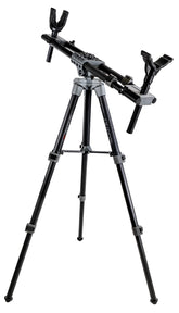 BOG FieldPod hunting rest shown with compact dimensions and stable base