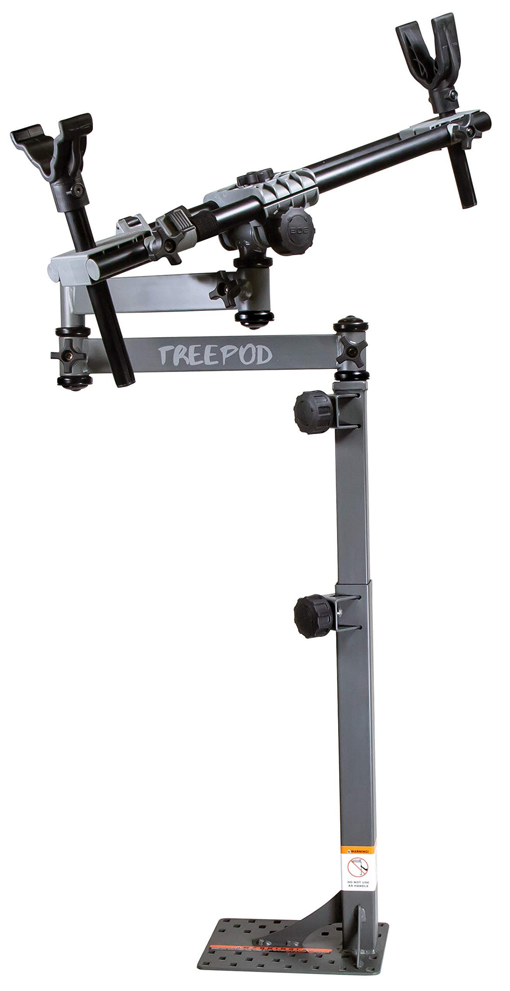 BOG TreePod hunting rest demonstrating stability on uneven terrain for steady shots