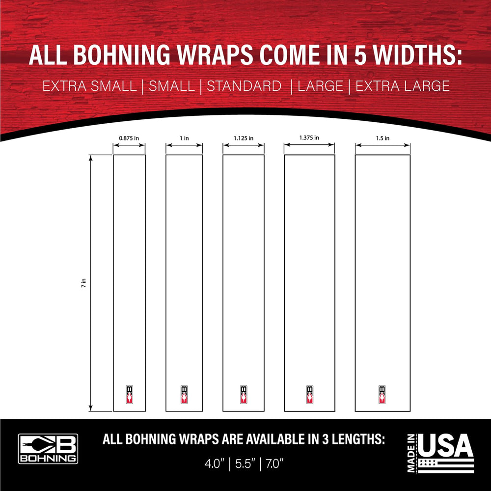 Bohning 7\" Birch arrow wrap on an arrow shaft