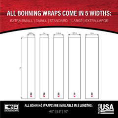 Bohning 7\" Birch arrow wrap on an arrow shaft