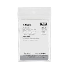 12-pack Bohning A Nocks in Kiwi color with 7.0 grains each