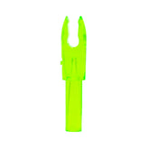 Bohning F Nock 4mm micro shaft .166 ID in Kiwi color, top view