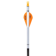 Bohning Neon Orange Blazer Quik Fletch close-up shows a durable vane for reliable flight.