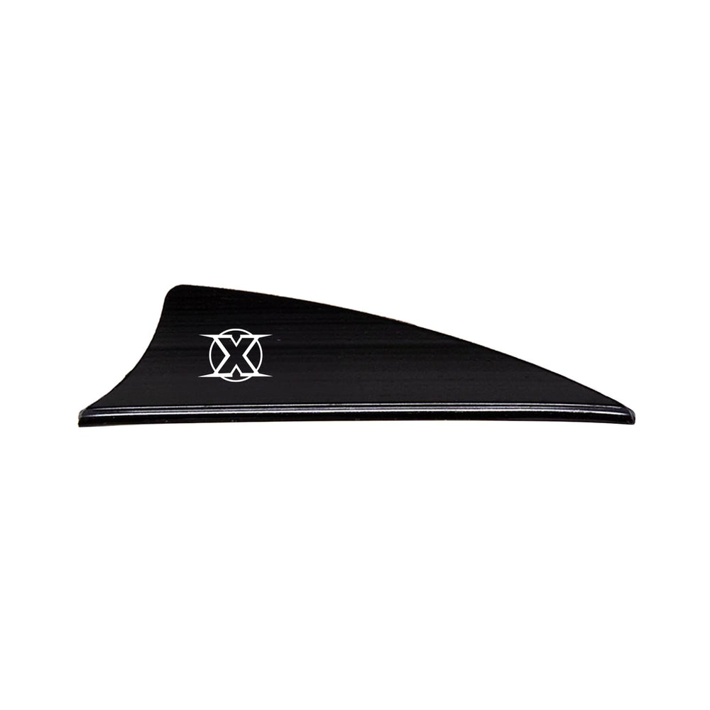 Bohning X Vane 1.75 shield-cut black provides fast, flat trajectory for target archery.