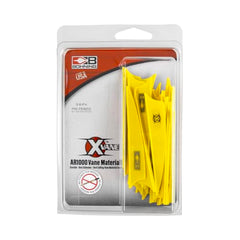 Bohning X Vane 3in crossbow vane in neon yellow for forgiving contact and faster corrections.