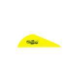 Bohning Blazer Vane Neon Yellow 2in – front view, 50-pack