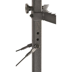Bolderton Deluxe Hang-On Tree Stand lumbar support helps reduce fatigue on extended sits.