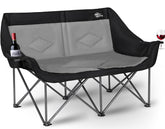Bolosy 2-person camping chair opened wide for comfortable outdoor lounging
