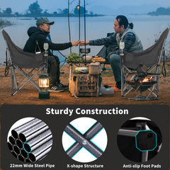 Bolosy heavy-duty X-shaped frame shows rugged durability and 500 lb capacity.