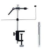 Bolsek fly tying vise with 360° rotation for precise angle control.