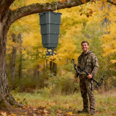 Boltfavo hanging feeder digital timer display enables precise scheduling and effortless adjustments.
