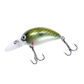 Bomber Model 4A Green Pearl Shad crankbait, 2-1/8 inch, front view