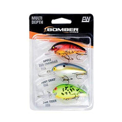 BOMBER Model A 3 Pack Assortment ready for shallow to mid-depth cranking on rivers and lakes
