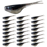 Bombite Crappie Baits 2-inch split-tail soft plastic lure in package