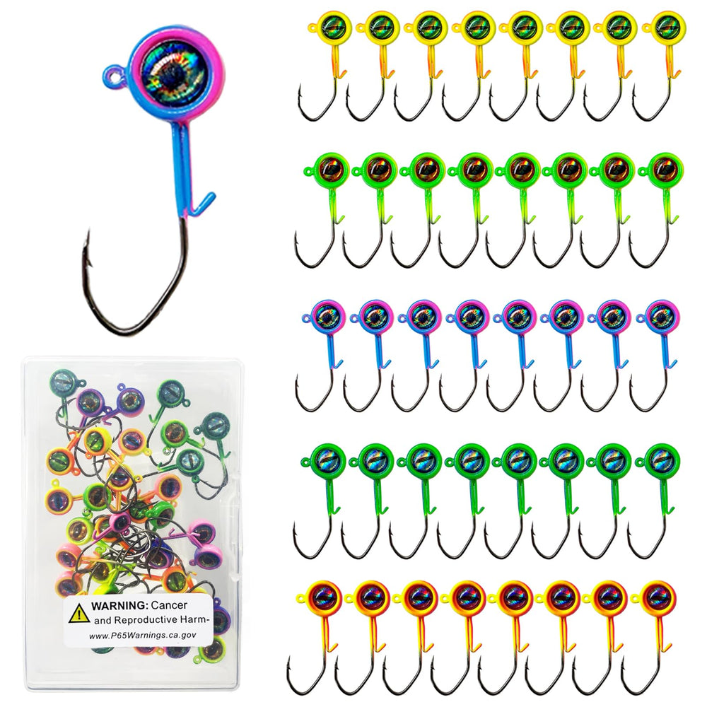 Bombite Crappie Jig Heads 1/16oz 40-pack packaging view