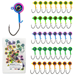 Bombite Crappie Jig Heads 40-pack, 1/32oz - side view