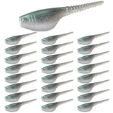 Bombite Crappie Lures kit with 24 soft plastic baits in assorted colors