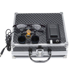 BoNew 3.5X loupes head lamp front view enables hands-free detailed inspection