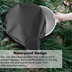BONKZEBU Cast Iron Skillet Bag keeps cookware organized during outdoor adventures.