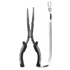 Hero image of Booms Fishing F03 9in gray needle-nose pliers