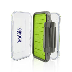 Booms Fishing FFB Fly Box - front view with clear lid