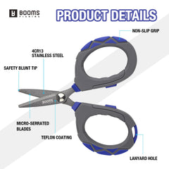 Zinger retractors attachment for Booms Fishing vest