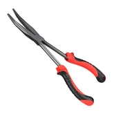 Booms Fishing F05 Long Reach Pliers - 11-inch long nose hook remover, angled view
