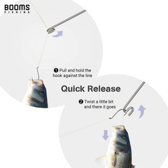 Austenitic stainless steel Booms R08 Dehooker close-up