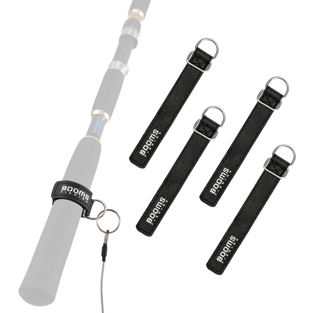 Booms Fishing RB1 Rod Tie Belts 4-piece set with 5.9 inch straps