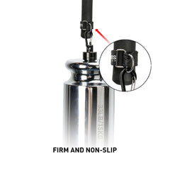 Pole straps attached to fishing rod demonstrating fit for 0.9-1.2 inch grips