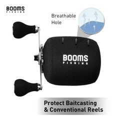 Round baitcasting reel cover in X-Large size on display