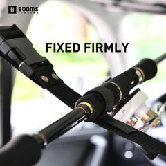 Roof rack holds five rod and reel combos with Booms Fishing VRC Carrier