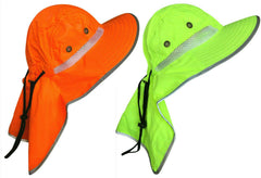 Boonie hat with neck flap side view