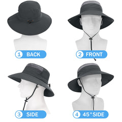 Dark grey Boonie Hat - back view