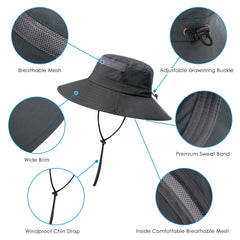 Light grey Boonie Hat - front view