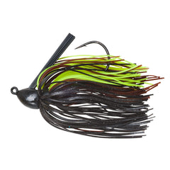 Booyah Baby Boo Jig with weed guard for brush piles and grass, ideal for big bass.